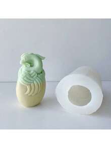 Baby Dragon Shaped DIY Handmade Plaster Aromatherapy Silicone Mold - Cylinder - View 5