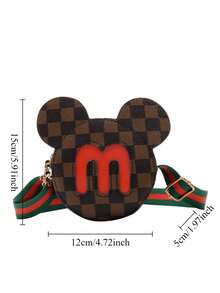 Children's Cute Printed Round Wallet Fashion Princess Wide Strap Small Round Shoulder Bag With Printed Design - Multicolor - View 4