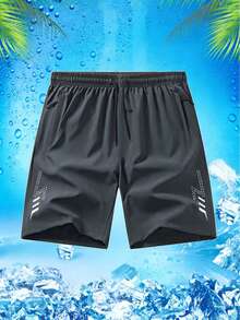 4-Pack Men's 5" Quick Dry Shorts Casual Lightweight Athletic Shorts With Zip Pockets - 彩色 - 查看 2