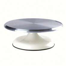 1pc Rotating Cake Display Stand With Anti-Slip Base, Sturdy And Durable Dessert Turntable, Suitable For Bakery, Wedding And Other Occasions - Multicolor - View 2