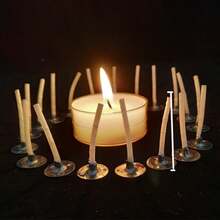 12 piezas Portavelas redondos, material de PC transparente retardante de llama, resistente al calor, adecuado para velas de té, velas aromáticas DIY, regalos de Ramadán, candelabros - Multicolor - Ver 3