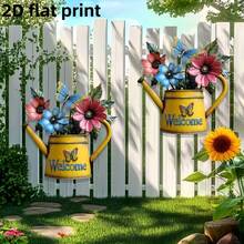 Trang trí tường hình bình tưới cây hoa và bướm 2D bằng acrylic - Tranh in phẳng trên acrylic, thích hợp cho hiên nhà, sân vườn, nhà bếp hoặc văn phòng - Màu sắc sống động, bình tưới cây, trang trí sân vườn, thích hợp cho 11 dịp trang trí lễ hội. - Trang trí tường bằng bình nước hình hoa và bướm. - Xem 5