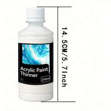 ELHUA Acrylic Paint Thinner 120ml/250ml Non-Toxlc & Flow Medium - Premium Quality For Professional Artists & Hobby Painters, Enhances Paint Consistency & Flow On Canvas, Paper, Panels, Professional Art Materials | Sleek Containers | Versatile Use - Diluent - View 6