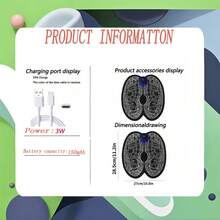 AXH Nuevo Masajeador Eléctrico Recargable para Pies - Promueve la Circulación Sanguínea, Relaja los Músculos - Alfombra de Control Perfecta Adecuada para Hombres y Mujeres - Multicolor - Ver 10