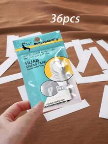 1包（36片）/ 1套，2包（72片）/ 1套，3包（108片）头带胶带配件，遮阳帽造型，佩戴方便，休闲头带改造，防滑双面胶带 - 純色 - 查看 11