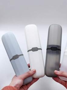 Portable Toothbrush Holder Case With Mouthwash Storage Toothbrush Travel Case Multifunctional Toothbrush Storage Box Plastic Toothbrush Container Protector Cover For Travelling Camping Home School Business Outdoor Travel Camping Accessories - Multicolor - View 10