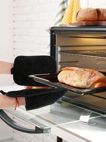 2pcs/4pcs Heat Resistant Insulation Pad, Kitchen Oven Mitt With Pocket, Baking Cooking Pot Holder Mat - View 6