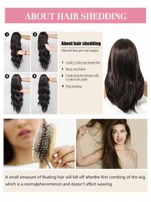 Ava WIG 20 Inch Light Purple Wig Dark Root Light Purple Curly Wig For Fashion Women Daily Party Cosplay Halloween Wig Looking Natural Street Punk Wig - Black Brown - View 12