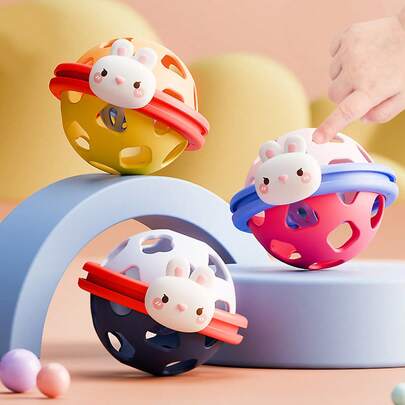 Baby Hollow Grip Ball Toy, Grasp Training Toy For 0-6 Months Old, Infant Intellectual Perception Toy, Baby Hand Development Toy, Newborn Rattle Toy, Baby Grasping Training Toy, Infant Early Education Rattle Toy