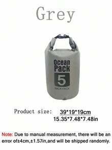 1件戶外旅行防水桶包 5L/10L/15L/20L 漂流溪流游泳防水背包 - 浮水防水乾袋,戶外漂流防水包 防水背包 | 500D PVC,沙灘包 防水手機殼 度假必需品 - 彩色 - 查看 14