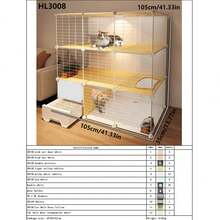 Lồng mèo Cat Villa, lồng mèo tích hợp hộp vệ sinh cho mèo, giường ngủ cho mèo, nhà cho mèo, lồng mèo trong nhà cỡ lớn có hộp vệ sinh. - Nhiều màu - Xem 20