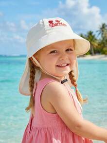 1pc Girls' Cherry Embroidery Sun Hat, Cartoon Kids Cap For Summer Sun Protection, Foldable, Lightweight, Suitable For Spring, Autumn, Outdoor, Travel, School Activities, Beach - 1PC - View 8