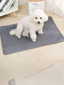 1片装可水洗宠物尿垫，防滑吸水，易干，适用于犬猫训练，可重复使用。 - 灰色 - 查看 2