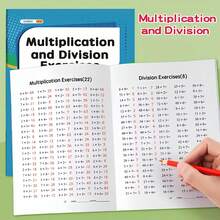 3000 Questions Workbook, Focused Multiplication & Division Practice, Math Workbook, Teaching Aids, Learning Tool For Students To Easily Master Math Multiplication And Division - Multicolor - View 2