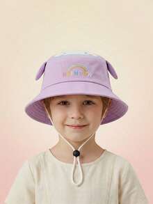 5-11 Years Old Cartoon Pattern Super Cute Baby Lightweight Bucket Hat, Boys Girls Spring Summer Autumn Sun Protection Hat - 1PC - View 10