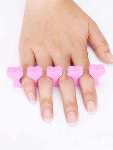 10/100 Stück herzförmige Zehentrenner, weiche Schaum Finger- & Zehenteiler, Schaum Zehenteiler für Maniküre und Pediküre, geruchslose Finger- & Zehenabstandshalter für Nagellackauftrag, ideale Nagel- und Fußpflegewerkzeuge - Verschiedenfarbig - Übersicht 5