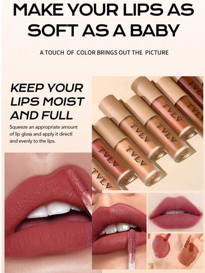 哑光持久液体唇膏，哑光唇膏，色彩鲜艳，防水防晕染，适合所有唇色和唇妆效果。