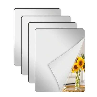 OUTANA Gương trang trí bằng acrylic dày, tự dính, không vỡ, dễ lau chùi và lắp đặt, phù hợp cho nhà thuê, tường, cửa, tủ quần áo, ký túc xá, phòng tắm, nhiều kích cỡ.