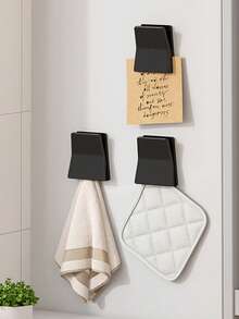 2/1 Set Kitchen Glove Holder Rack, Minimalist Wall-Mounted Cleaning Agent & Toothpaste Clip, Wall-Mounted Rubber Glove Rack, Kitchen Cloth & Towel Storage Rack, Multi-Function Storage Clip, Modern Style, Hang Or Clip, Drill-Free Bathroom Wall-Mounted Storage Clip - Multicolor - View 9