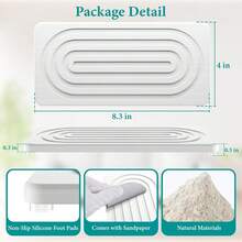 Khay đá thấm hút, thiết kế sọc trắng xám, giá đựng bàn chải đánh răng nhanh khô, đồ dùng gia đình, nhà bếp và phòng tắm. - Nhiều màu - Xem 3