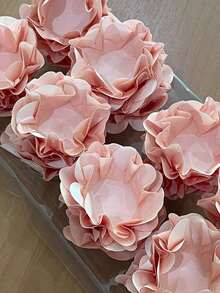 Flower-Shaped Candy Cups Set For Fine Sweets, 40/80 Units – Sahara Color – Elegant Decoration For Weddings And Birthdays. - 查看 4