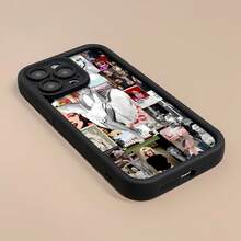 Collage de , icónico blanco y rojo.funda de teléfono Fundas compatibles con ,Apple,VIVO,OPPO,,, y Honor.Fabricadas en silicona TPU,ofrecen protección contra golpes y caídas. - Negro - Ver 2