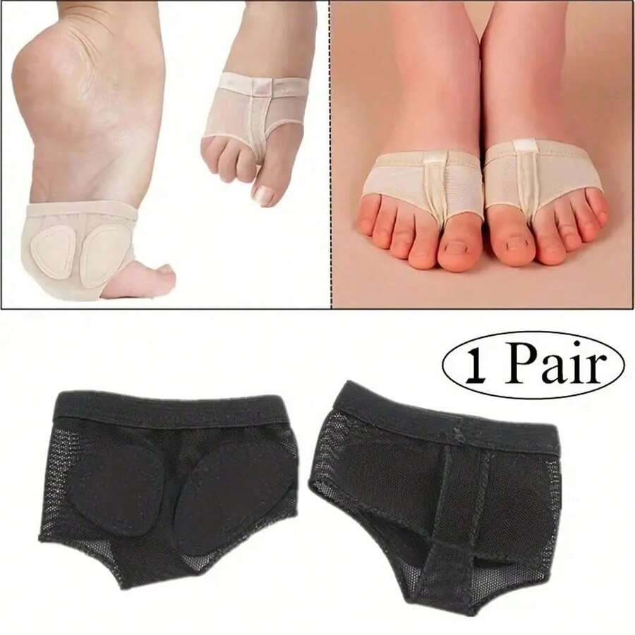 1 đôi miếng đệm ngón chân chuyên nghiệp cho giày khiêu vũ, tất gót giày tập luyện, tất thể thao nửa đế, miếng đệm giày ba lê, dụng cụ chăm sóc chân cho nữ. - Nhiều màu - Xem 1