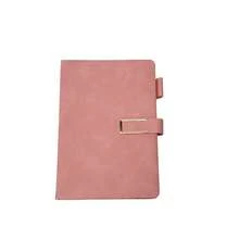 1 pieza Cuaderno/Diario A5 - Cuaderno de negocios con tapa dura, diario de piel sintética PU con cierre magnético y soporte para bolígrafo, adecuado para hombres y mujeres, cuaderno de espiral grueso para oficina, negocios, estudio, viajes, uso personal - A - Ver 17