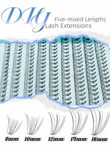 Colash 240pcs Eyelash Clusters, 10D DIY Eyelash Extension, Faux Mink Fake Eyelashes - Premium D Curl Lash Fluffy Natural Thick Individual Lash Clusters, Suitable For DIY Eyelash Extension - Reusable, Lightweight And Easy To Wear, Suitable For Travel, Daily Wear (Suitable For Beginners), Weddings, Dates, Parties, Holidays, Also Makes A Great/Lash Tech Supplies - D - View 4