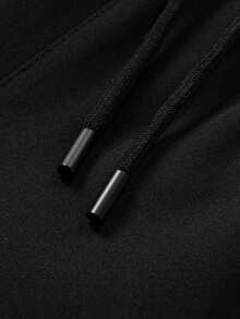 Quần short nữ, quần short mùa hè màu trơn, nhanh khô, có túi khóa kéo, quần thể thao thường ngày màu đen. - màu đen - Xem 7