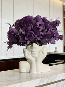 Creative Human Body Art Shaped Artificial Vase, Office Desk Multifunctional Storage Pen Holder Makeup Brush Holder Decorative Item, Storage Box. - One Size Fits All - View 2