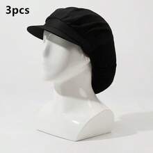 1/3/5 Pcs Pack, Women's Work Hat, Food Factory Workshop Dustproof Hat, Catering Waiter Hat, Chef Hat, Suitable For Work Workshop, Protective Hat,Summer,Beach,Holiday,Travel - A - View 16