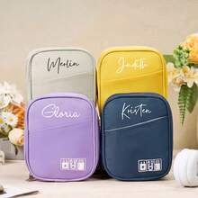 Personalized Travel Cable Bag, Cable Organizer, Travel Electronics Bag, Waterproof Storage Bag For Cable, Travel Organizer, Portable Organizer, Travel Cable Bag, Cable Organizer, Travel Organizer, Portable Organizer, Electronics Bag, Storage Bag, Tech Cord Organizer, Charger Pouch, Custom Cable Bag, Travel Tech Gear, Travel Bag Women, Electronic Cord Case, Magic Mouse Case - Multicolor - View 2