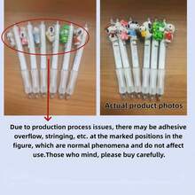 2支装 S-Noopy 可伸缩中性笔，款式随机，可爱卡通考试书写笔，书写流畅，适合学校和办公室使用，可爱礼物（图案随机） - 彩色 - 查看 4