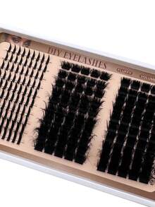 300D/200D/160D/120D/100D/80D/60D 带尖刺的睫毛簇及下睫毛 190片/260片/240片/220片/290片 蓬松浓密 漫画自然尖刺簇状假睫毛 仙女簇状假睫毛 纤细漫画睫毛 D卷度 单根动漫貂毛假睫毛 嫁接 全包 DIY 在家 - D - 查看 6