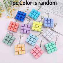 1个手指减压钥匙扣玩具，键盘小工具，按压减压玩具，指尖旋转钥匙扣感官玩具，手指玩具，缓解焦虑玩具，派对收藏礼品，创意青少年玩具，青少年减压玩具，情人节、复活节、生日的理想礼物（颜色随机） - 彩色 - 查看 4