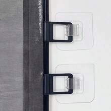 可伸缩宠物门，狗门隔离网，防止宠物冲撞，宠物安全围栏，适用于幼猫幼犬，室内外安全门，适用于门口、楼梯、走廊 - 彩色 - 查看 6
