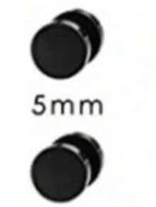 2 Pieces Minimalist Anti-Rust Titanium Steel Earlobe Piercing Barbell Unisex Stud Earrings Waterproof Hypoallergenic Cartilage Screw Stud Women Daily Wear Jewelry - Multicolor - View 11