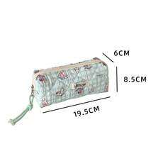 1个卡通动物绗缝铅笔盒，学生文具收纳袋，女生旅行化妆包 - 筆袋 - 查看 6