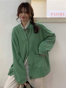 Women Cardigans - Green - View 2