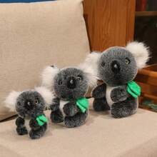 1 pieza Muñeco de peluche realista de oso koala, muñeco de peluche suave de oso koala, muñeco de peluche de oso koala lindo y realista, muñeco de peluche para niños, decoración del hogar, adecuado para niños y niñas, regalo para fiestas, regalo del Día del Niño, regalo de cumpleaños, Acción de Gracias, Navidad - Multicolor - Ver 11
