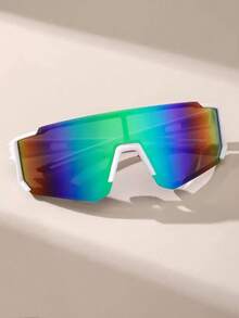 1 pieza Gafas de PC extra grandes y casuales, lentes decorativos, adecuadas para el ocio diario y la vida cotidiana - Multicolor - Ver 2