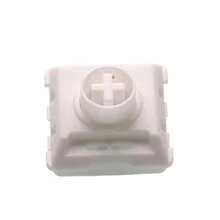 50g White Rain Mini Linear Low Profile Mechanical Keyboard Switch, Hot-Swappable, Pre-Lubricated, Full POM Material - View 6