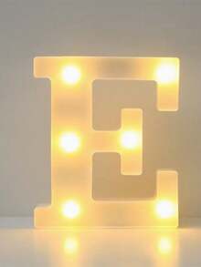 1件白色字母燈，電池供電，16/21cm暖白色LED燈，26個英文字母LED燈，嬰兒房裝飾夜燈，兒童臥室桌面床頭裝飾燈，家居裝飾，情人節LED裝飾燈，家庭派對房牆面裝飾，適用於室內、臥室、客廳、房間、辦公室、派對裝飾、婚禮、情人節、婚禮日、派對裝飾、生日派對、家庭聚會派對、嬰兒房裝飾燈，完美的節日禮物 - 暖白光 - 查看 21