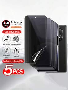 5pcs/Set Pelindung Layar Privasi untuk Smartphone 15 Ultra, 15T Pro, 14, 14T, 14T Pro, Cocok untuk Xiaomi Note 15 Pro Plus, 15 4G/5G, 14, 13 Pro 5G/4G, Note 12 Pro+, 11, 11S, 13 Pro+ - Clear - View 27