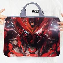 1个赛博朋克风格笔记本电脑包，印花笔记本电脑内胆包，时尚便携手提包 - 彩色 - 查看 4