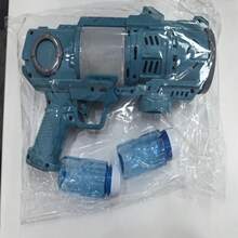 A Children's Bubble Gun With Music Effects, Suitable For Outdoor Toys, Gifts, Weddings, Easter Parties (Excluding Batteries And Refilling Fluids) - Blue - View 9