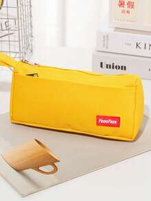 1个随机黄色字母大容量铅笔盒，简约文具盒，高品质学生铅笔袋 - 單件 - 查看 1