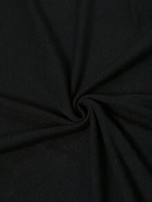 Camiseta con mensaje emocional impreso, "Mi madre está en el cielo protegiéndome", camiseta de moda para mujer, holgada, cómoda, con eslogan personalizado, cuello redondo, manga corta, material de punto lavable a máquina, adecuada para uso casual al aire libre en todas las estaciones, camiseta de manga corta para primavera y verano, ropa para fiestas y actividades al aire libre. - Negro - Ver 5