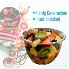 Mr Miracle - Ensaladera de plástico transparente de 32 onzas con tapas a presión. Paquete de 50 unidades. Ensaladera desechable hermética para almuerzo preparación de comidas fiestas Ideal como - Por supuesto - Ver 6